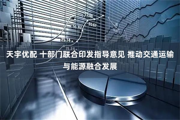 天宇优配 十部门联合印发指导意见 推动交通运输与能源融合发展