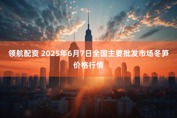 领航配资 2025年6月7日全国主要批发市场冬笋价格行情